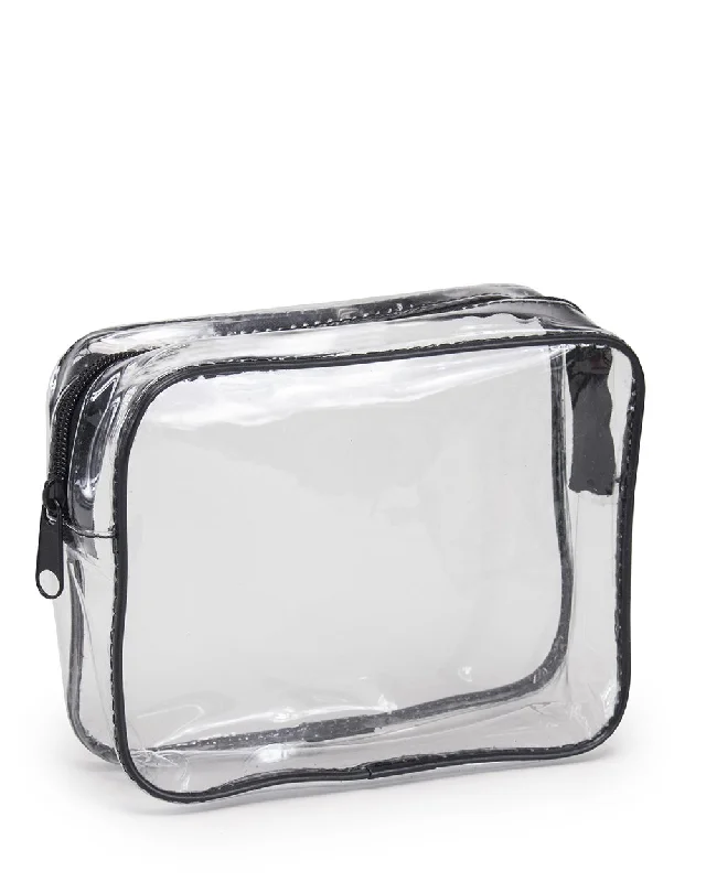 200 ct Clear Vinyl Travel Size Makeup Bag - By Case