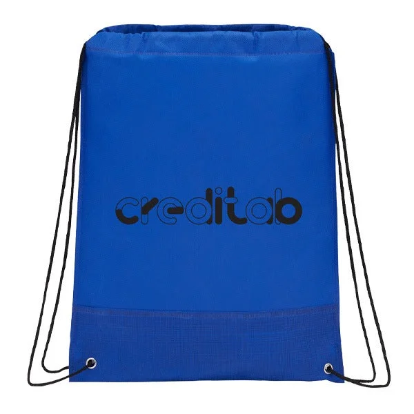 Crossweave Heat Sealed Drawstring Bag (Q632422)