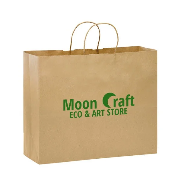 Full Color Twisted Paper Handle Kraft Bags (Q995811)