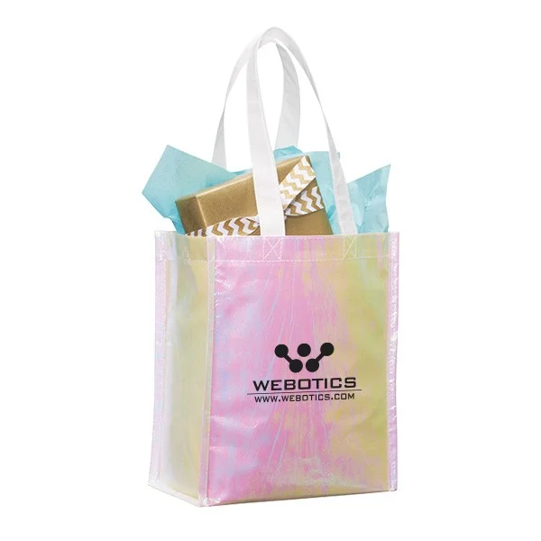 Iridescent Non-Woven Gift Totes (Q261911)