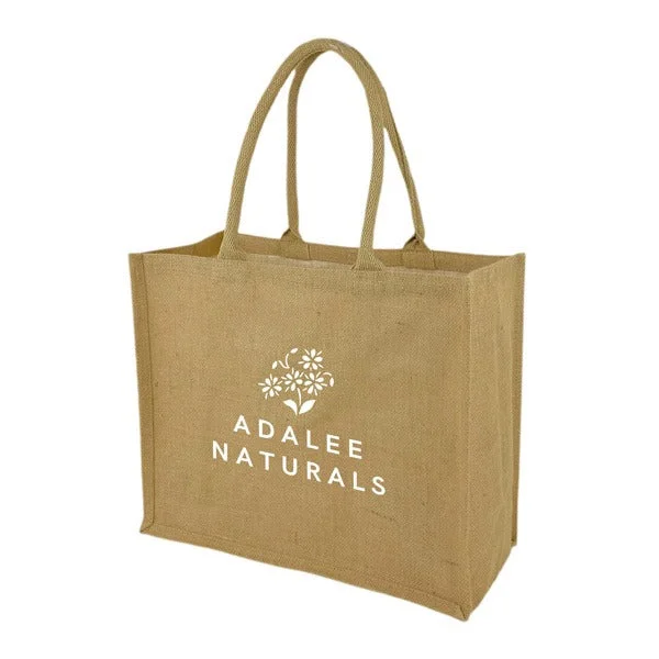 Large Jute Market Tote Bag - 16 x 14 x 7.5 (Q191211)