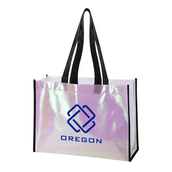 Mini Pearl Laminated Non-Woven Tote Bags (Q191911)