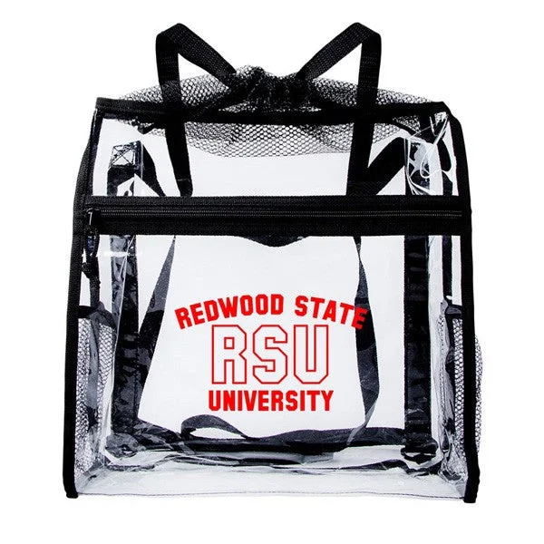 Ramsey Clear Drawstring Backpack (Q411722)