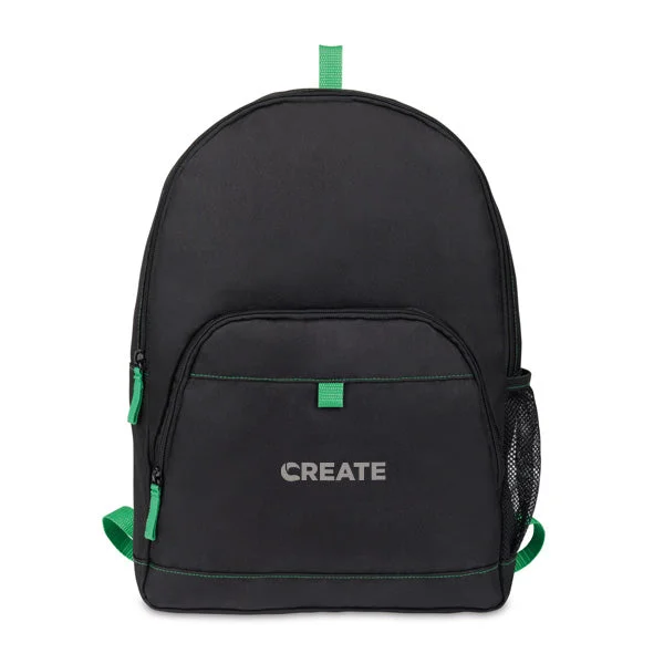 Repeat Recycled Poly Backpack - Kelly Green (Q234822)