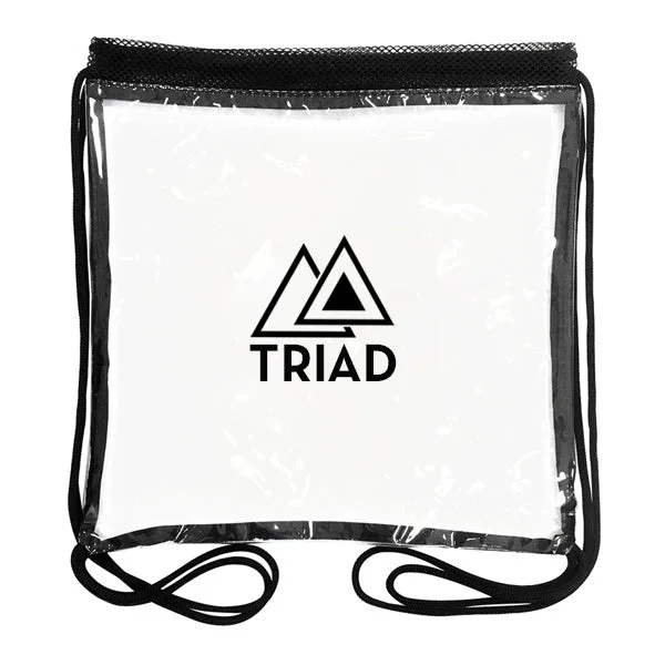 The 12 x 12 Inch Clear Drawstring Backpack (Q176422)