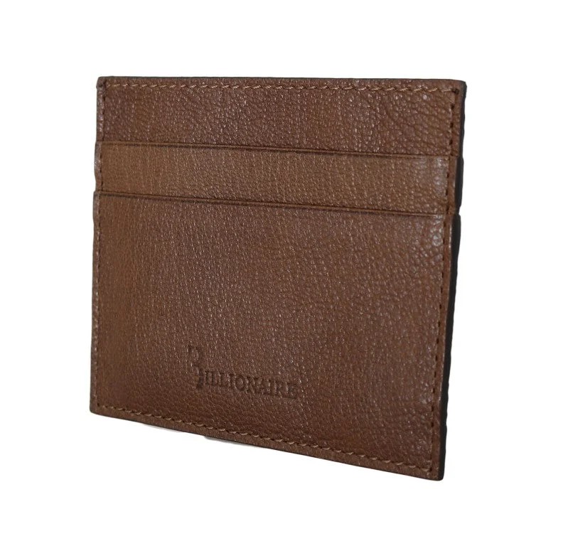 Billionaire Italian Couture Leather Cardholder Men's Wallet