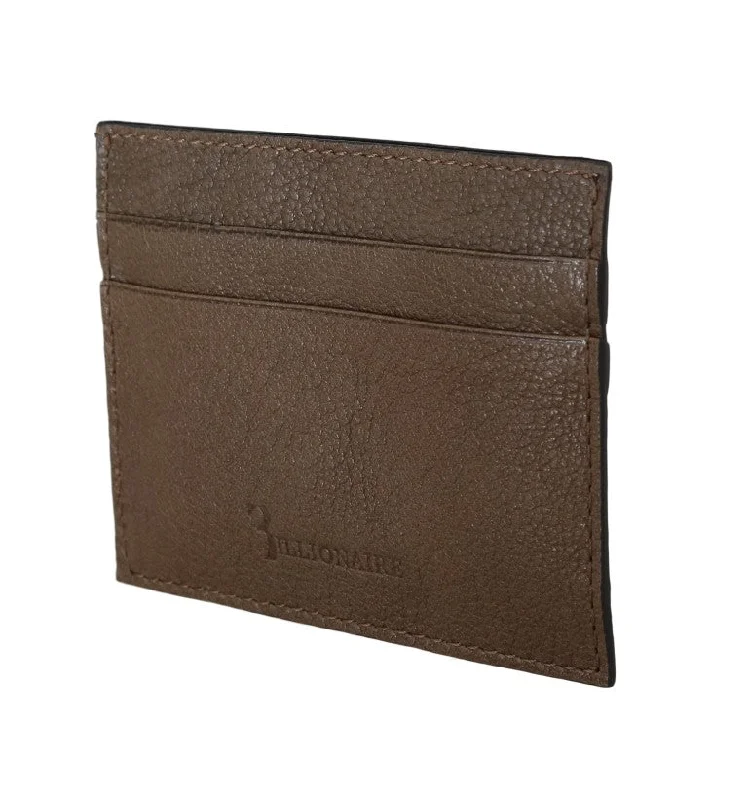 Billionaire Italian Couture Leather Cardholder Men's Wallet