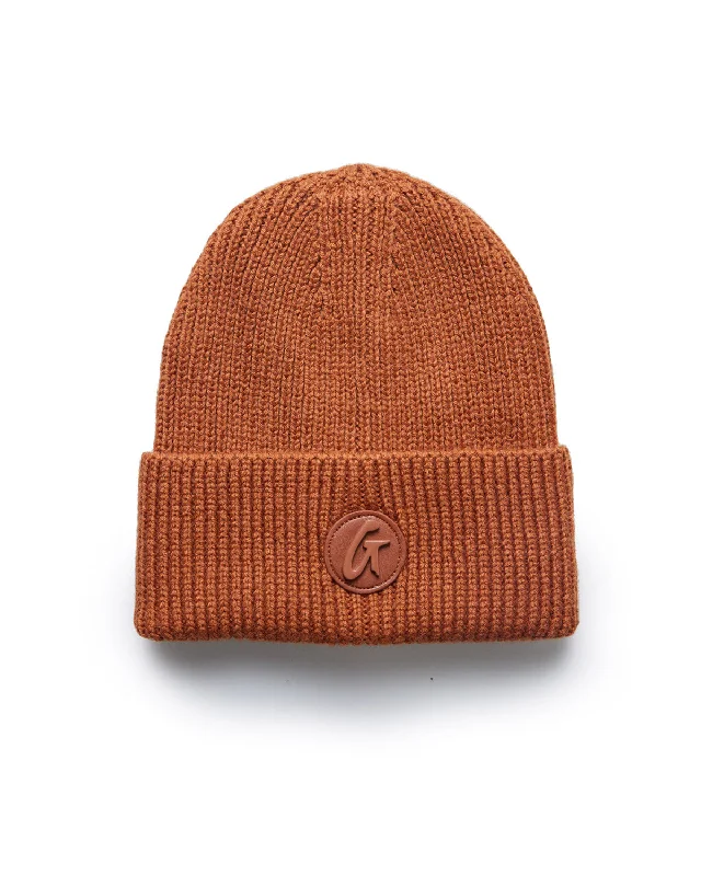 CLASSIC BEANIE HAT BROWN