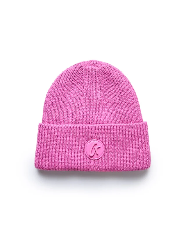 CLASSIC BEANIE HAT HOT PINK