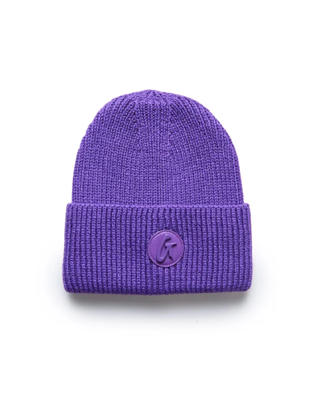 CLASSIC BEANIE HAT PURPLE