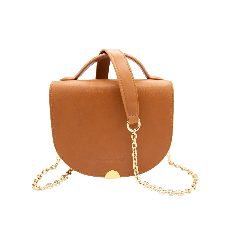 TOP HANDLE CROSSBODY- Cognac