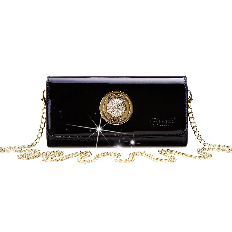 Crystal Moon Stunnin Vegan Leather clutch Wallets