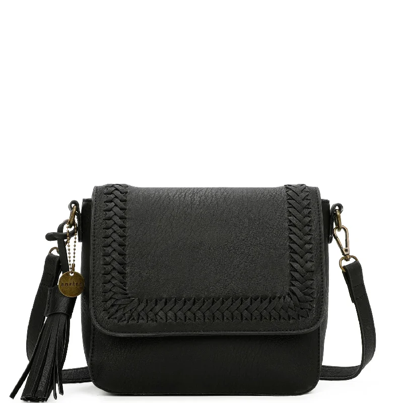 Della Crossbody Vegan Leather - Black