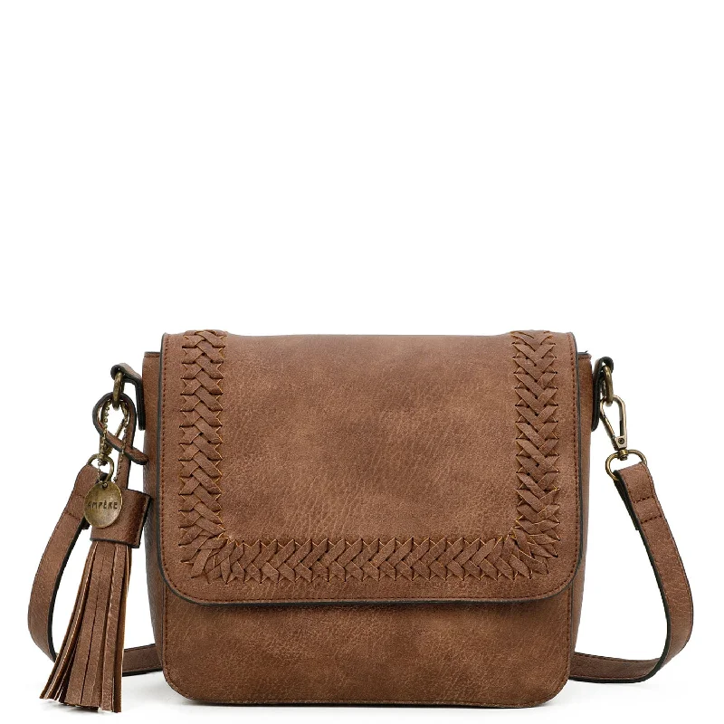 Della Crossbody Vegan Leather - Brown