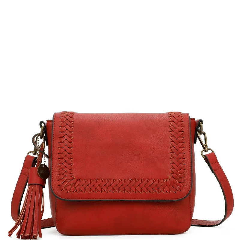 Della Crossbody Vegan Leather - Red