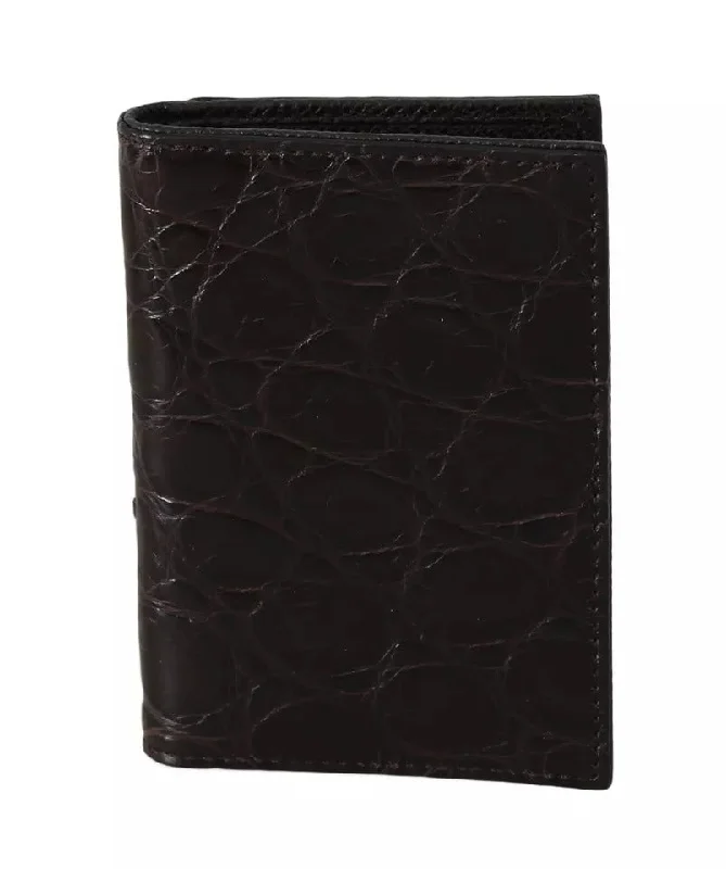 Dolce & Gabbana  100% Caiman Mens Cardholder Case Cover Men's Wallet