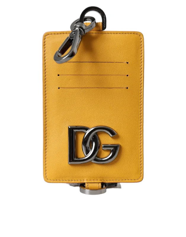 Dolce & Gabbana  Calf Leather Cit Card Holder Clip On Men's Wallet