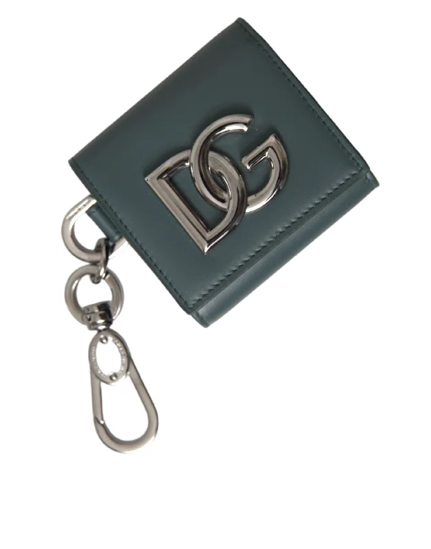 Dolce & Gabbana  Leather DG Logo Keyring Coin Purse Keyring Men's Wallet