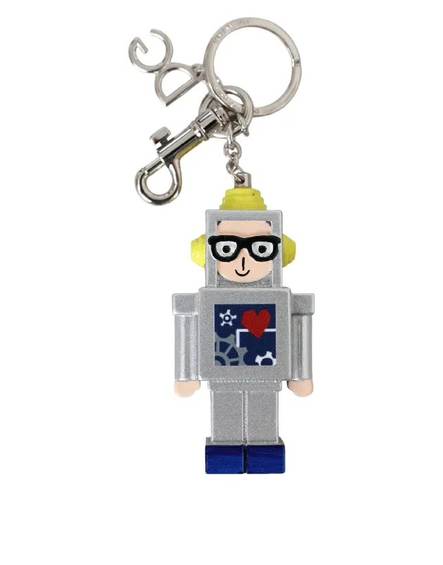 Dolce & Gabbana multi Astronaut Space Metal Logo Keyring Men's Keychain