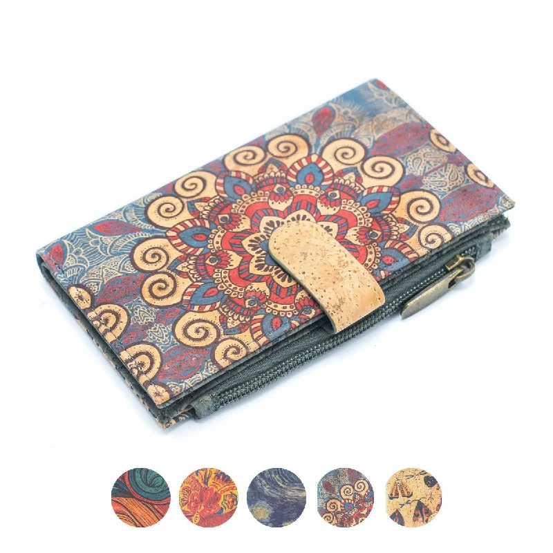 Flowers and Butterflies Cork Wallet BAG-2097