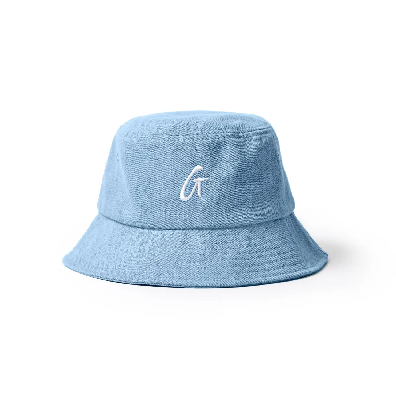 GLAM-AHOLIC LIFESTYLE DENIM BUCKET HAT