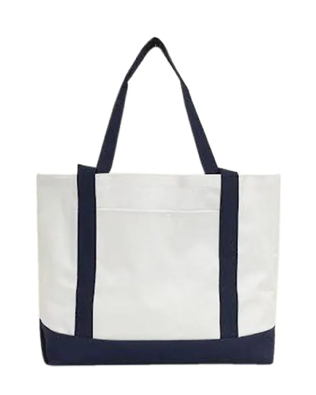 Tote Bag With Large Outside Pocket - STB