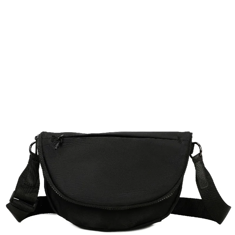 Hailey's Large Half Circle Nylon Bum Fanny Bag - Black