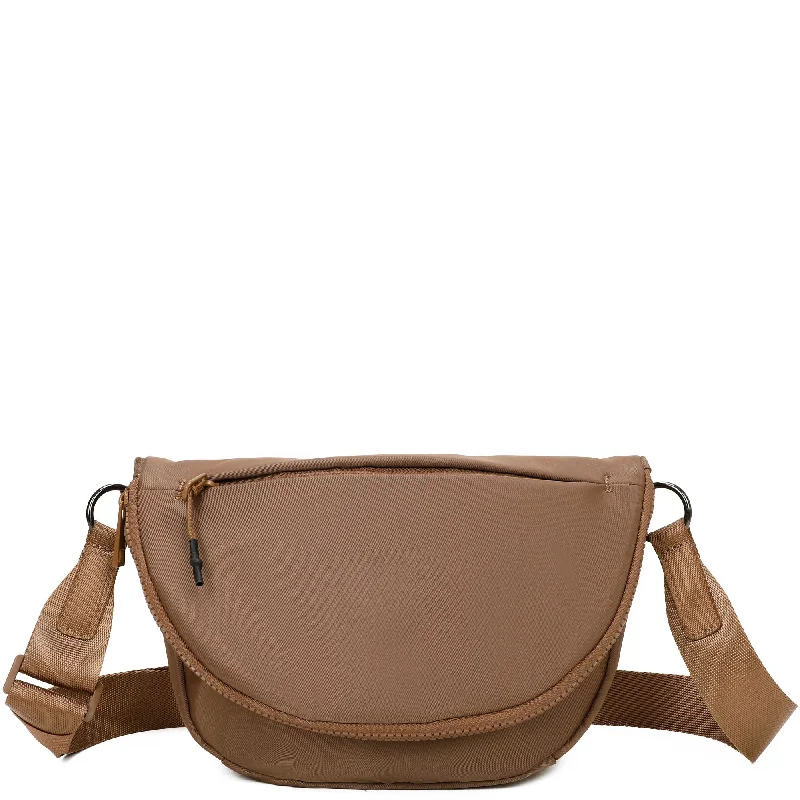 Hailey's Large Half Circle Nylon Bum Fanny Bag - Caramel