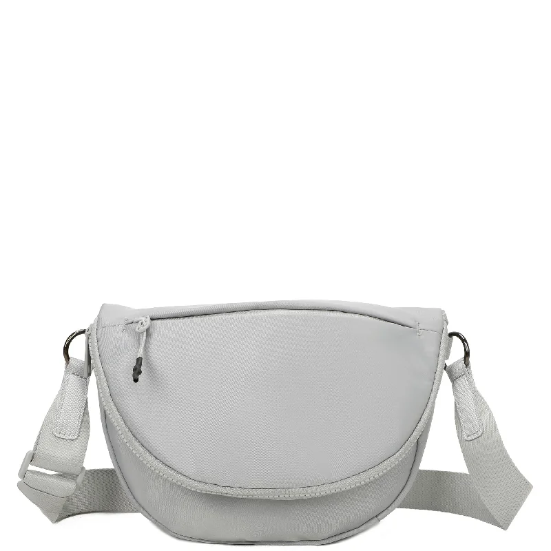 Hailey's Large Half Circle Nylon Bum Fanny Bag - Light Grey