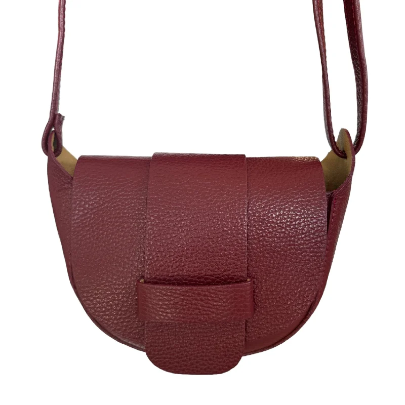 Italian Leather Saddle Crossbody Bag