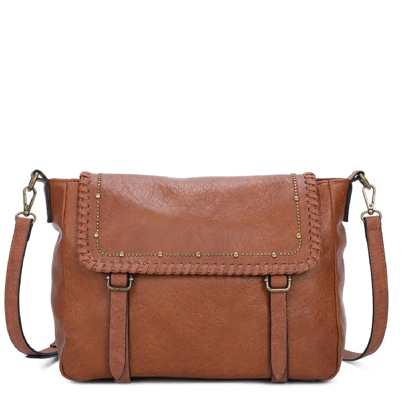 Kelsea Messenger Crossbody - Cognac