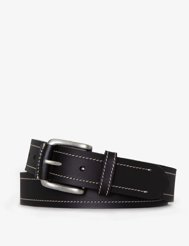 MENS 38MM CONTRAST STITCH BELT