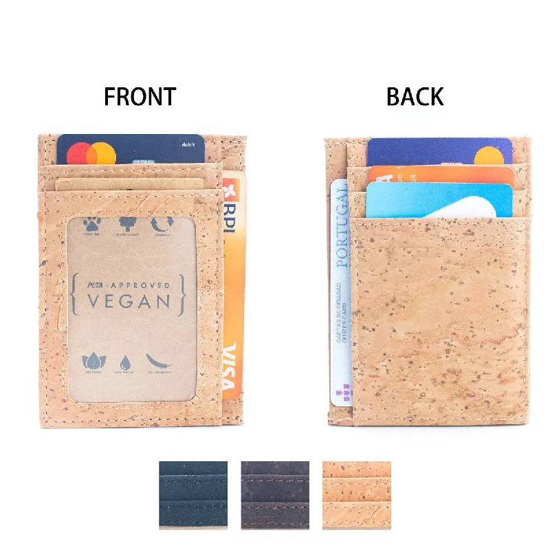 Men's RFID-Blocking Cork Card Wallets BAG-2252