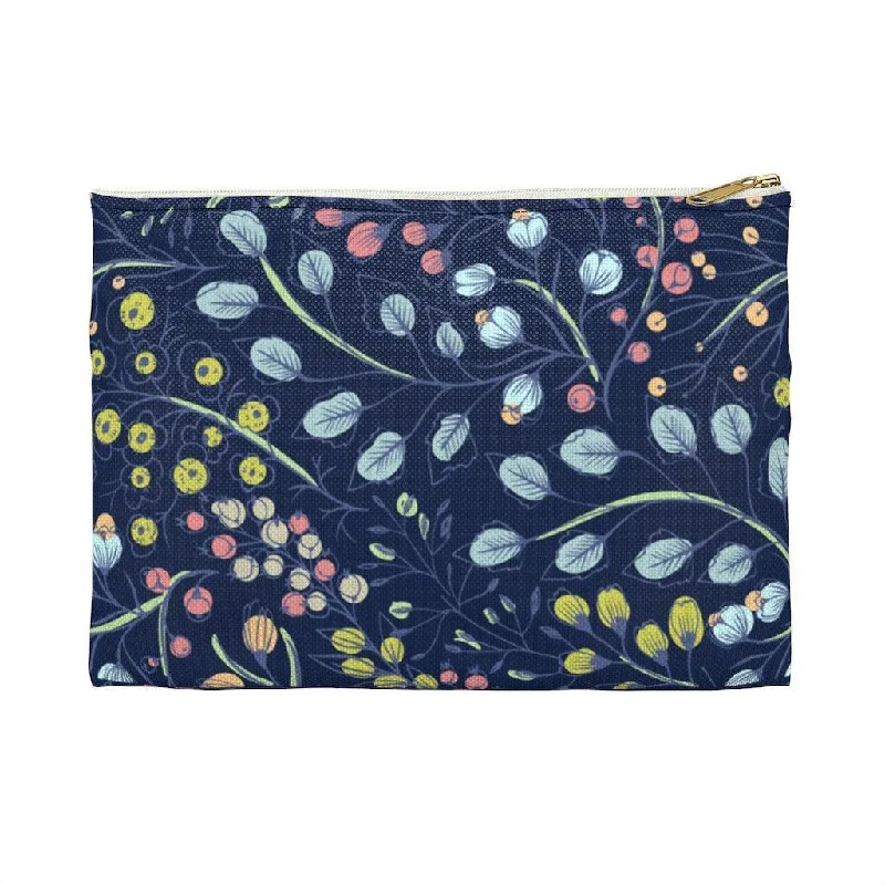 Midnight Garden Floral Print Tote Bag