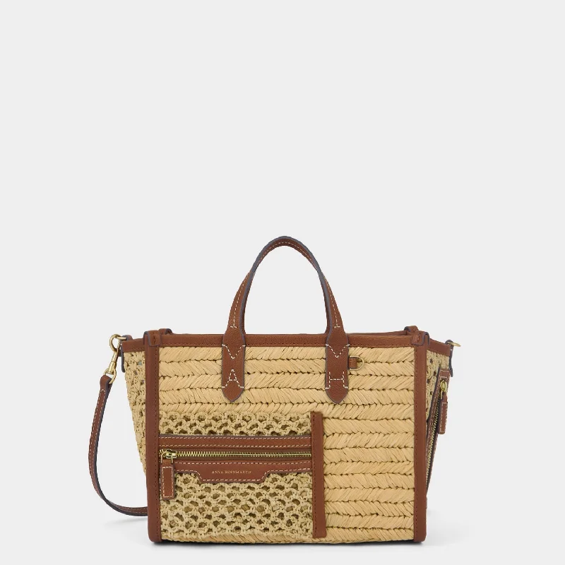 Raffia Pocket XS Cross-body Tote