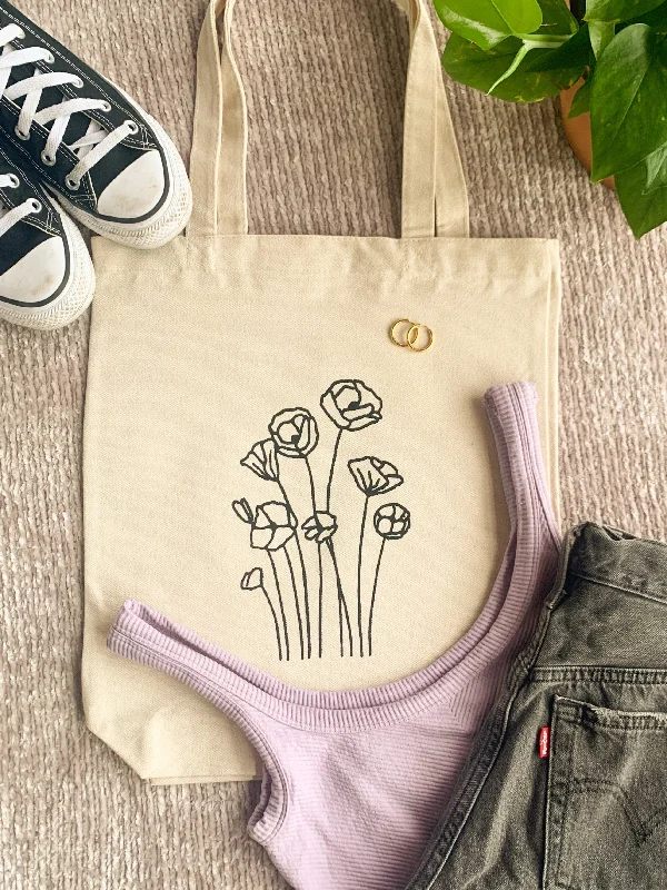 Poppy Tote Bag