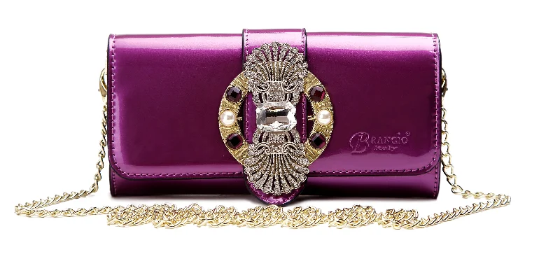 Queen's Crown Magnetic Clasp Crossbody Wallet & Purse