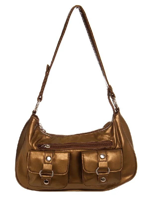 Saddie Satchel - Gold Brown