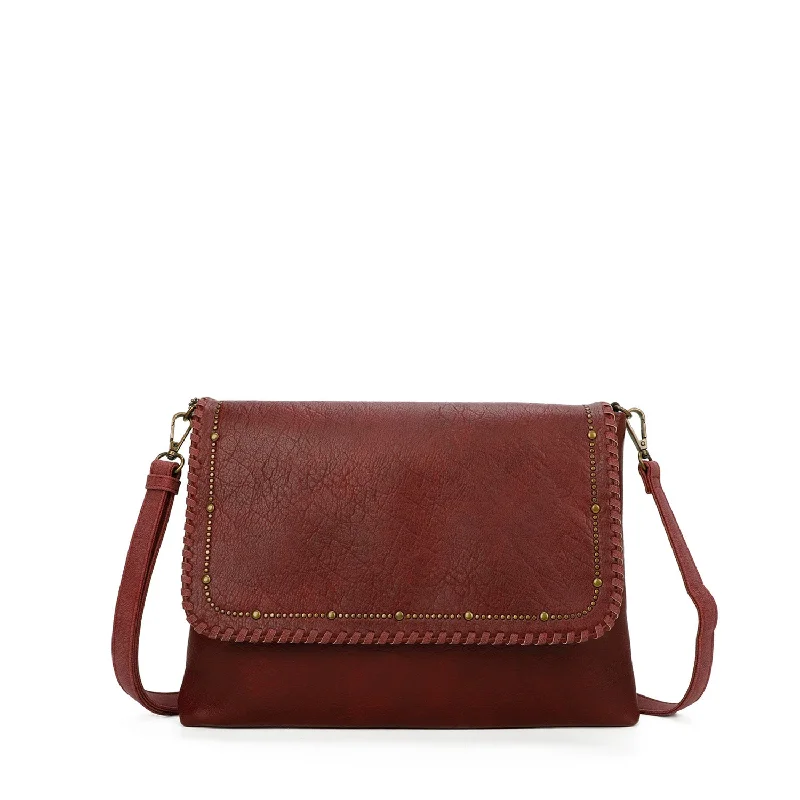 Savannah Crossbody - Burgundy