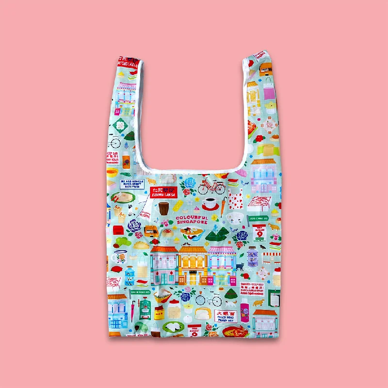 Singapore Theme Foldable Shopper bag