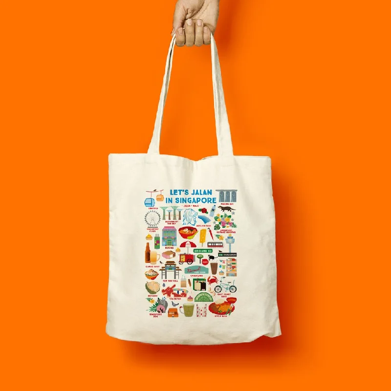 Singapore Theme Tote Bag