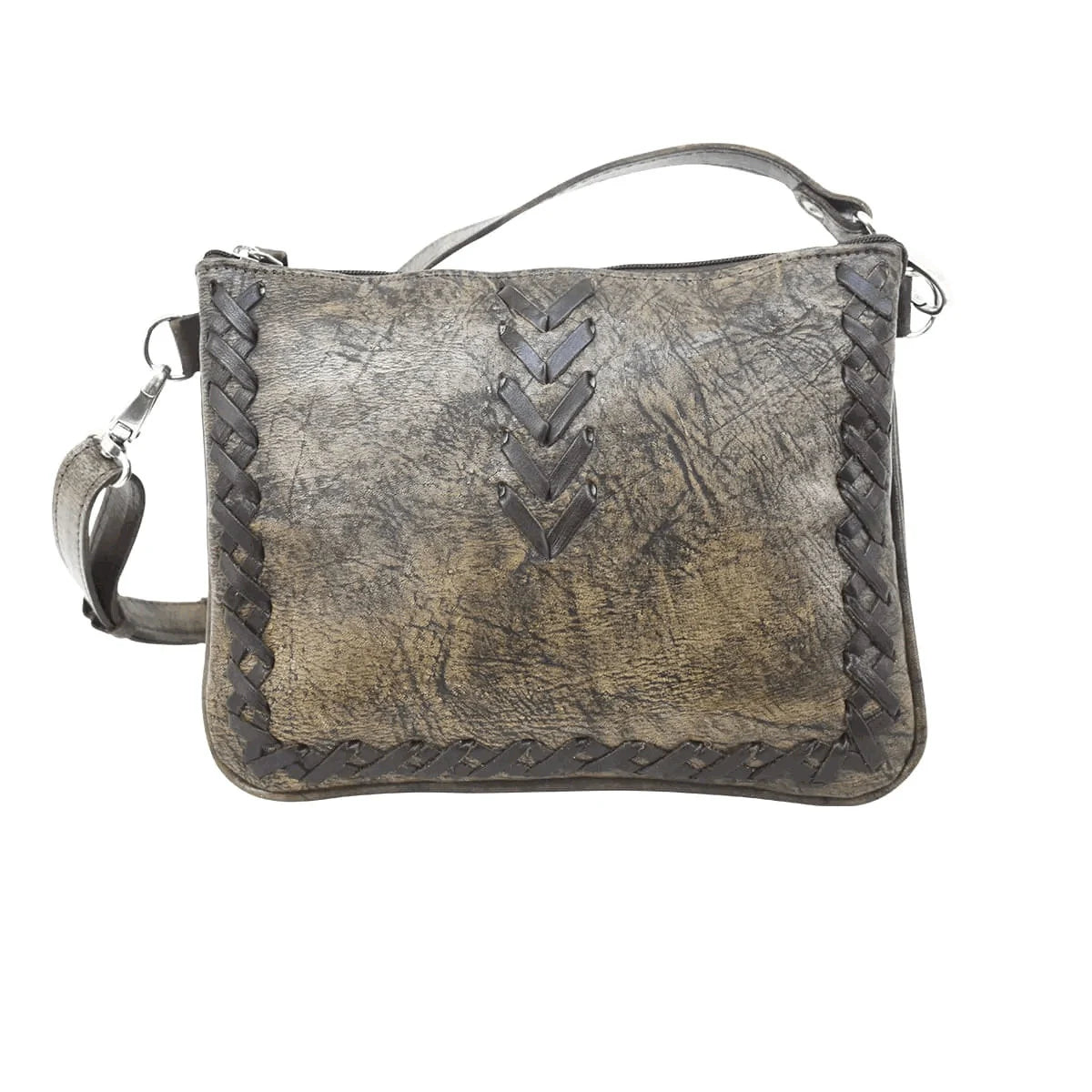 Tooled Leather Crossbody